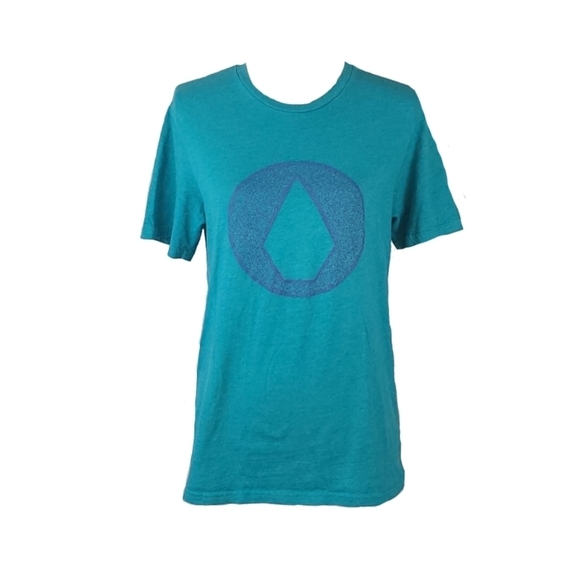 Volcom Short Sleeve Tee in Turquoise Blue, S - Picture 3 of 3